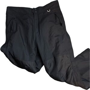 Slalom Ski Pants Black Size XL Full side Zipper Insulated Ski Pants